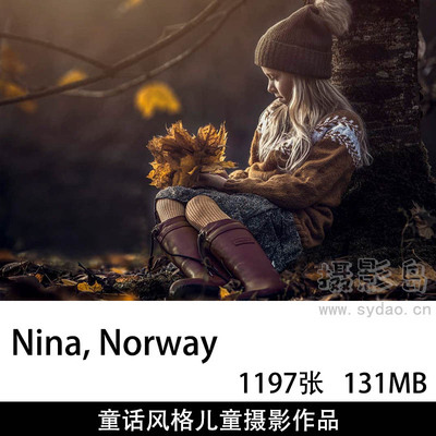 1197张欧美梦幻童话油画风格儿童摄影写真作品欣赏，摄影师Nina, Norway审美提升素材