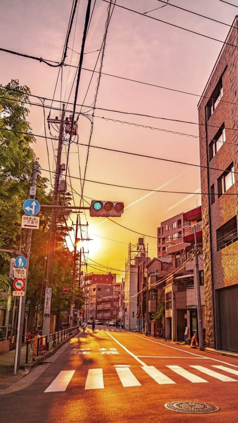 日本夕阳风光摄影作品