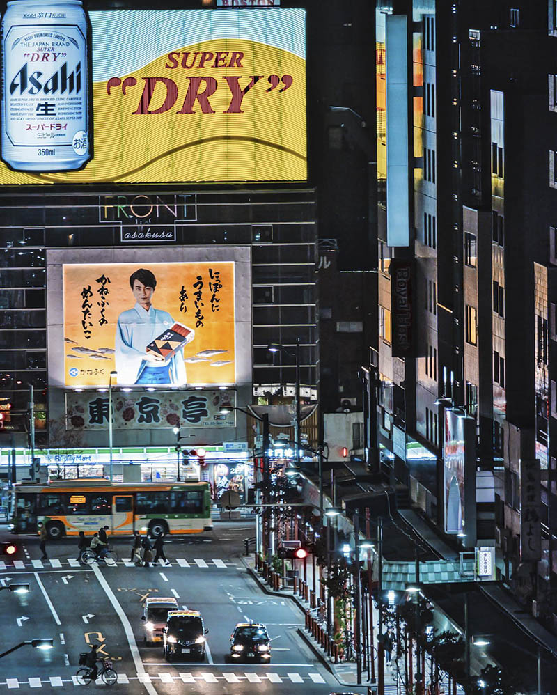 日本城市夜景风光街拍摄影作品图片欣赏，ins摄影师gurizo审美提升素材