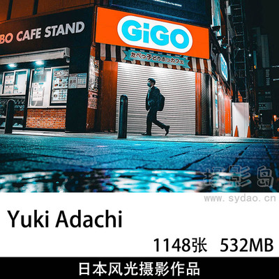 1148张日本东京夜景街头风光摄影作品图片欣赏，ins摄影师Yuki Adachi审美提升素材