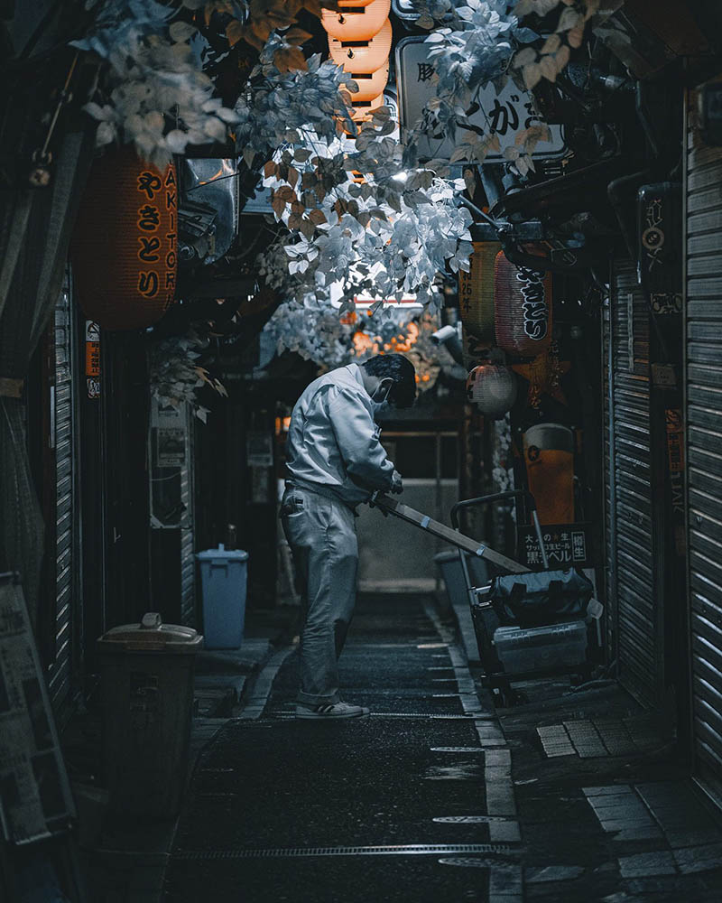 日本东京夜景街头风光摄影作品图片欣赏，ins摄影师Yuki Adachi审美提升素材