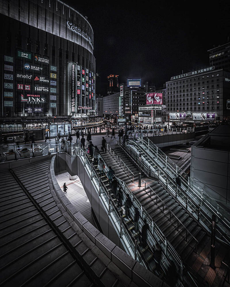 日本街头夜景纪实城市风光摄影作品图片欣赏，ins日本摄影师Rimpei审美提升素材