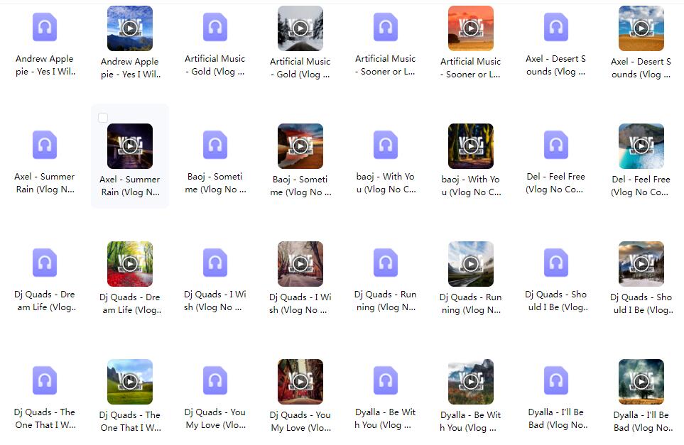 无版权可商用精选配乐、音频素材、Vlog配乐、BGM剪辑音效音乐素材