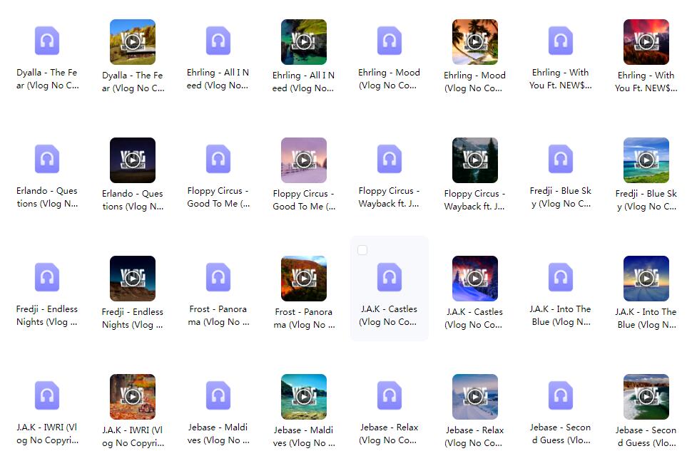无版权可商用精选配乐、音频素材、Vlog配乐、BGM剪辑音效音乐素材