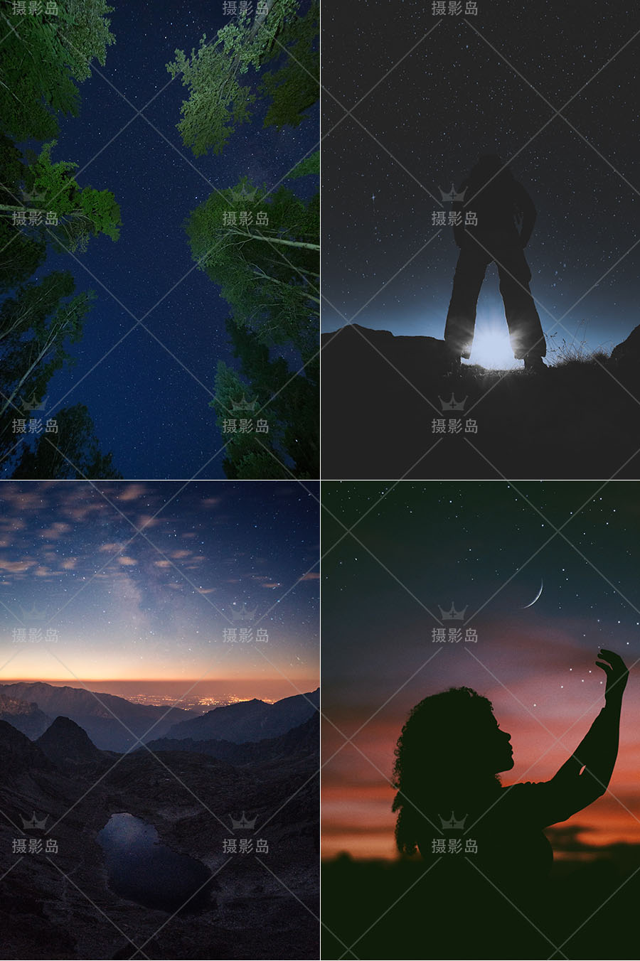 高清可商用星空夜晚摄影作品图集，夜空夜景免费无版权CC0协议设计师宝藏壁纸图片库