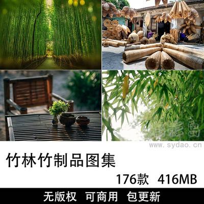176张可商用竹子竹林摄影图集大全，无水印无版权自媒体实拍竹林海报图片背景素材壁纸