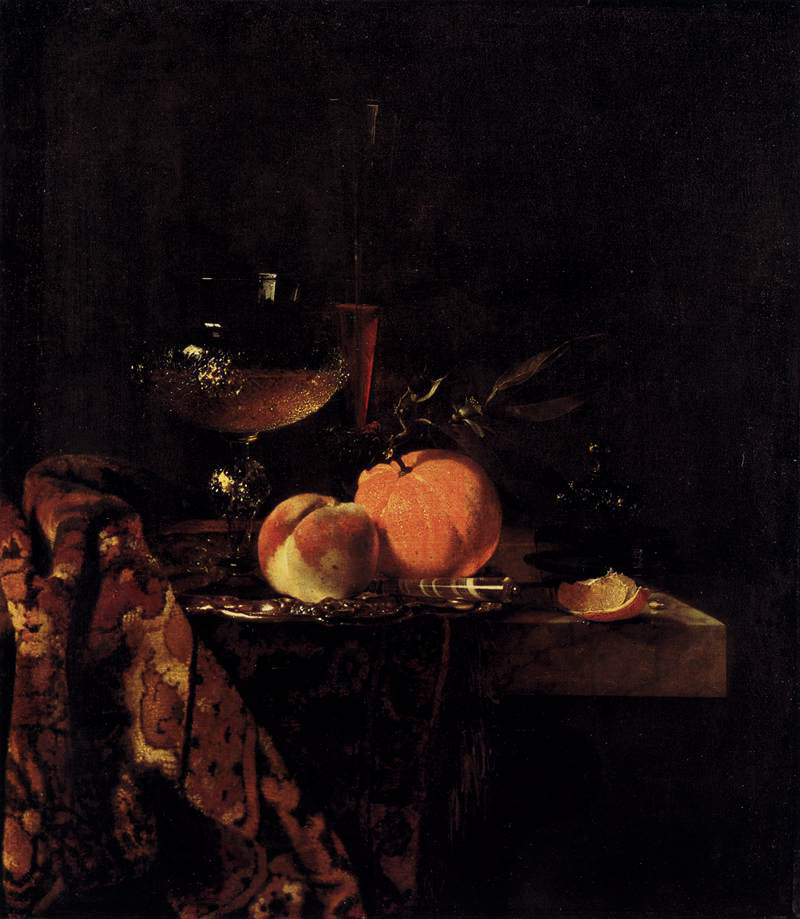 威廉考尔夫willem kalf高清油画作品图片静物美术临摹图素材