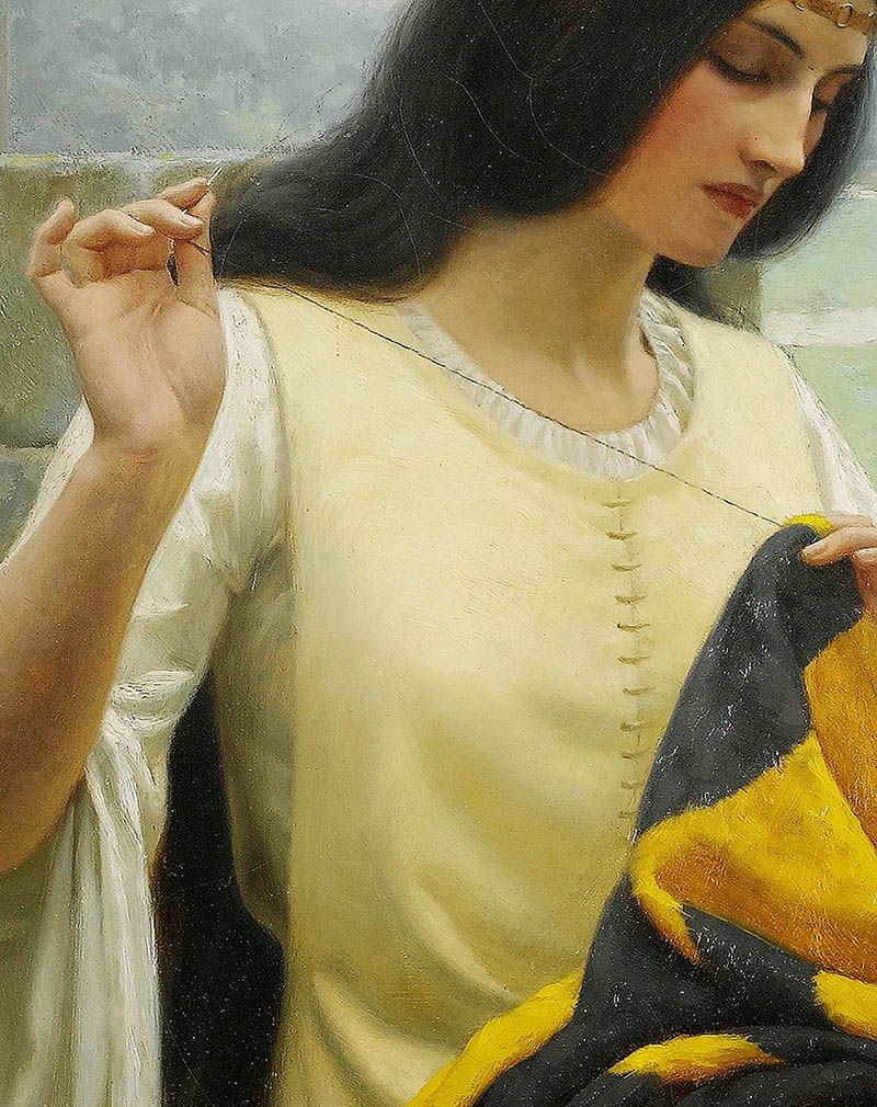 英国画家布莱尔·莱顿（Edmund Blair Leighton）数字油画作品图片图库