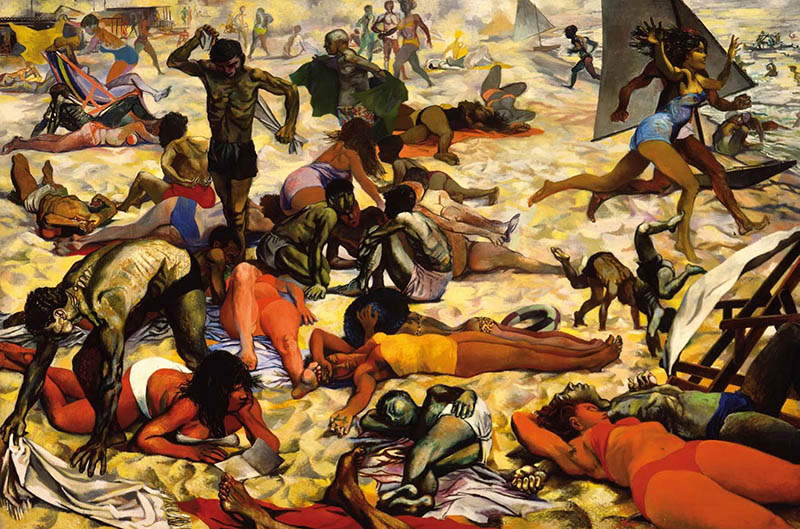 意大利画家雷纳托·古图索（Renato Guttuso）数字绘画油画电子图片图库