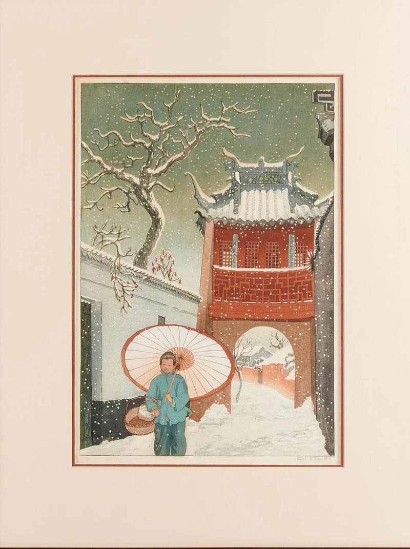 英国画家伊丽莎白·基思（Elizabeth Keith）浮世绘版画数字绘画电子图库