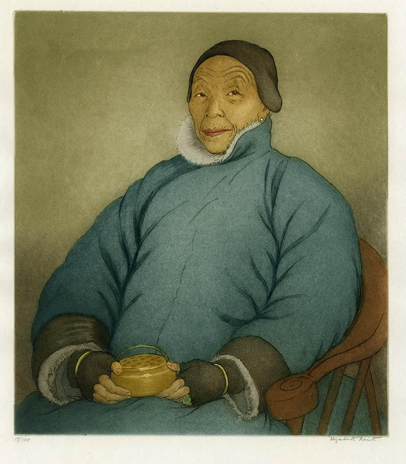 英国画家伊丽莎白·基思（Elizabeth Keith）浮世绘版画数字绘画电子图库