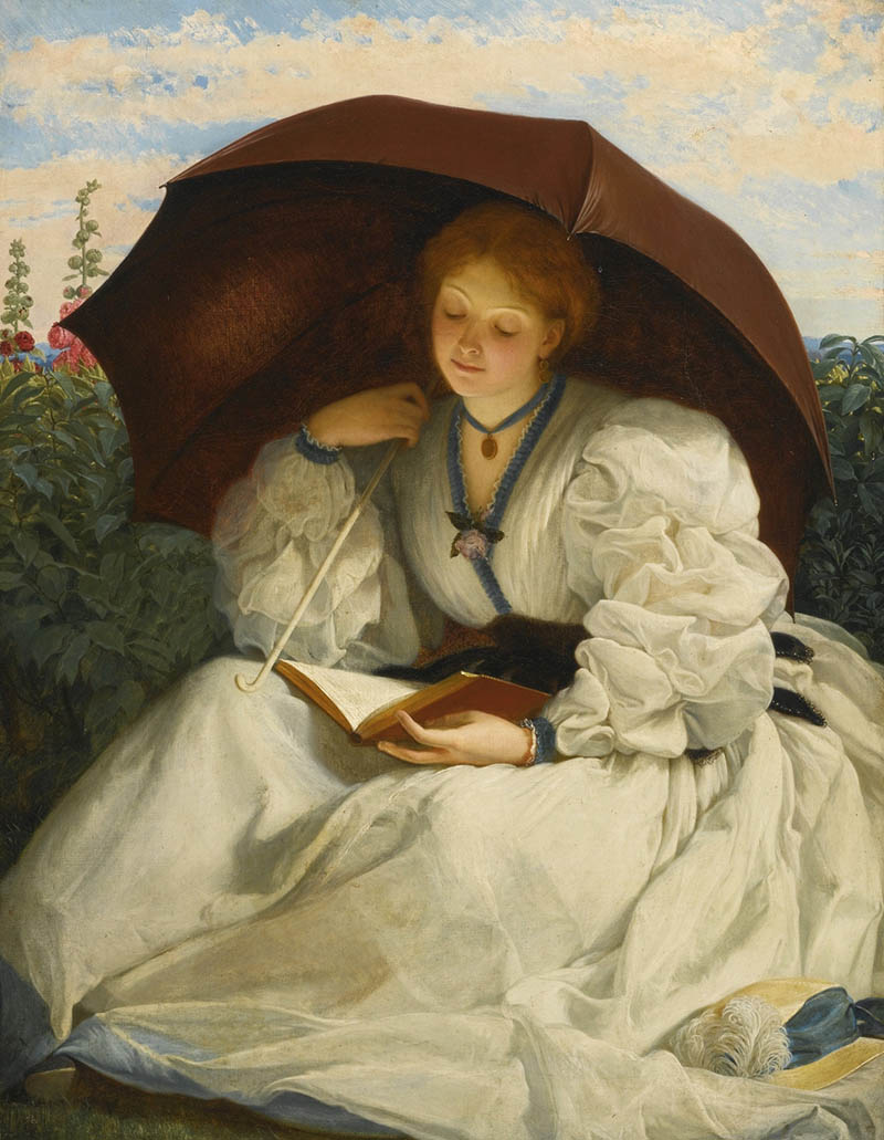 英国画家查尔斯·爱德华·佩鲁吉尼（Charles Edward Perugini ）肖像油画图片临摹素材