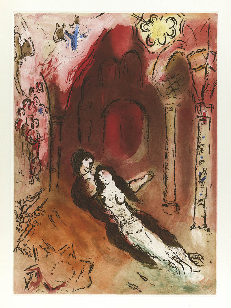 画家马克·夏加尔 Marc Chagall高清油画作品图片合集，抽象人物素描装饰画喷绘临摹素材