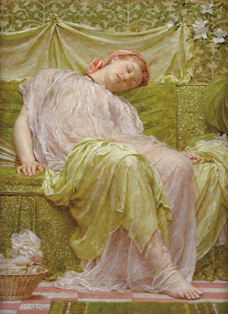 英国画家阿尔伯特·约瑟夫·摩尔（Albert Joseph Moore）数字绘画人物油画作品图片临摹素材