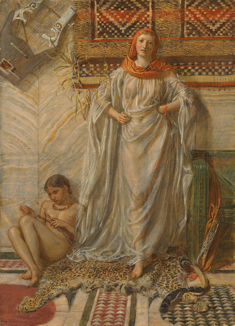 英国画家阿尔伯特·约瑟夫·摩尔（Albert Joseph Moore）数字绘画人物油画作品图片临摹素材