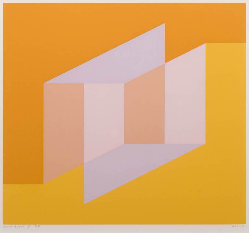 美国画家约瑟夫·艾伯斯（Josef Albers）抽象绘画几何油画作品合集欣赏