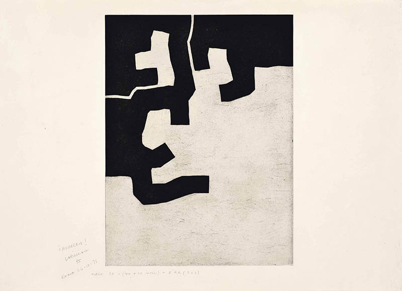 西班牙画家艾德瓦尔多·奇立达（Eduardo Chillida）抽象绘画作品合集欣赏