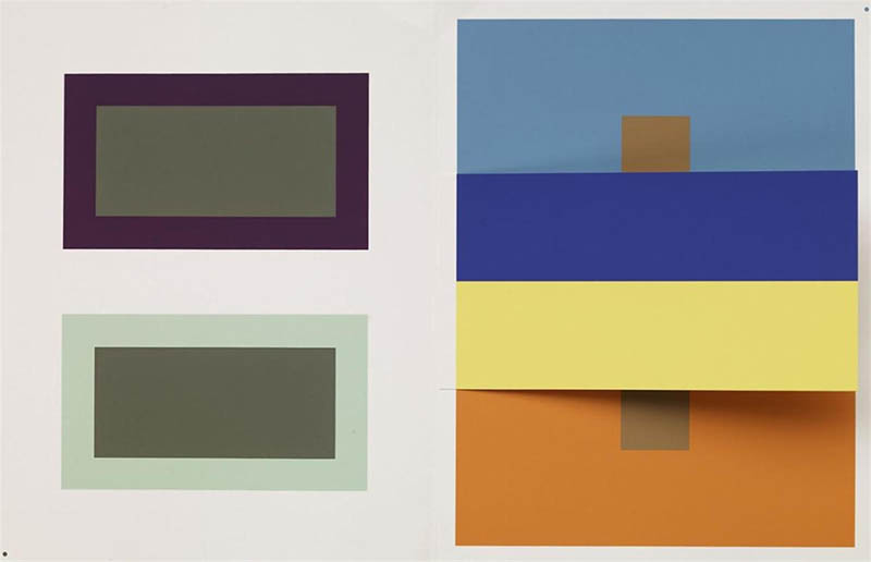 美国画家约瑟夫·艾伯斯（Josef Albers）抽象绘画几何油画作品合集欣赏