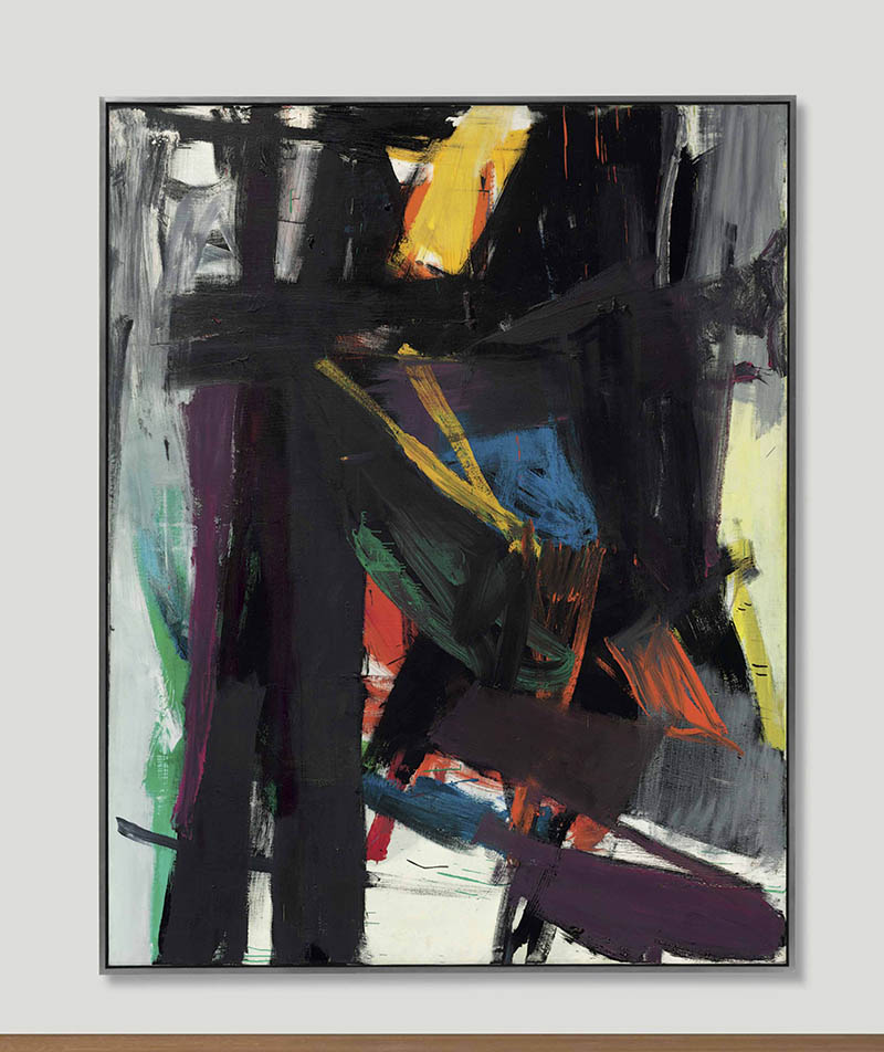 美国画家弗兰茨·克莱恩(Franz Kline)抽象绘画油画作品图片临摹素材欣赏