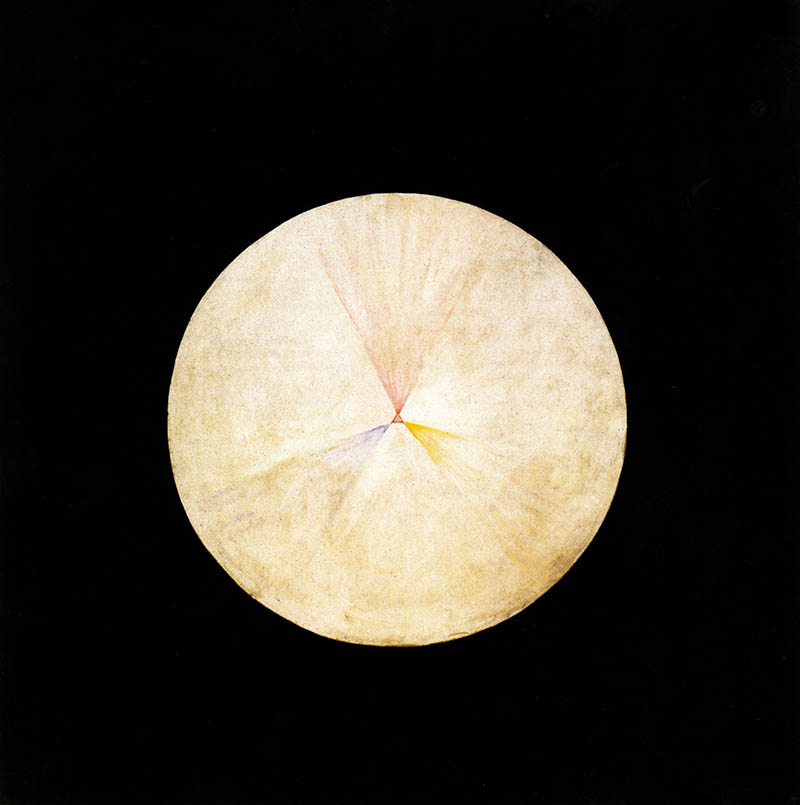 瑞典画家希尔吗·克林特（Hilma af Klint）几何抽象绘画油画作品图片欣赏