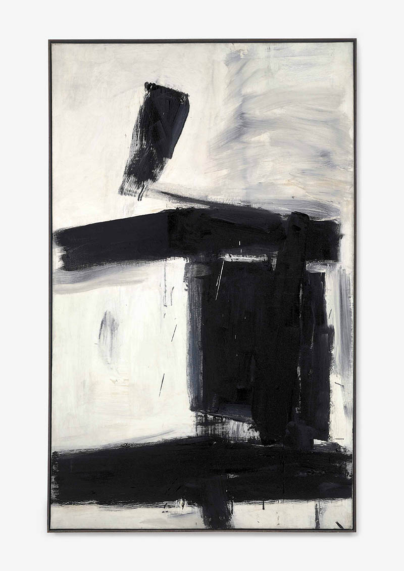 美国画家弗兰茨·克莱恩(Franz Kline)抽象绘画油画作品图片临摹素材欣赏