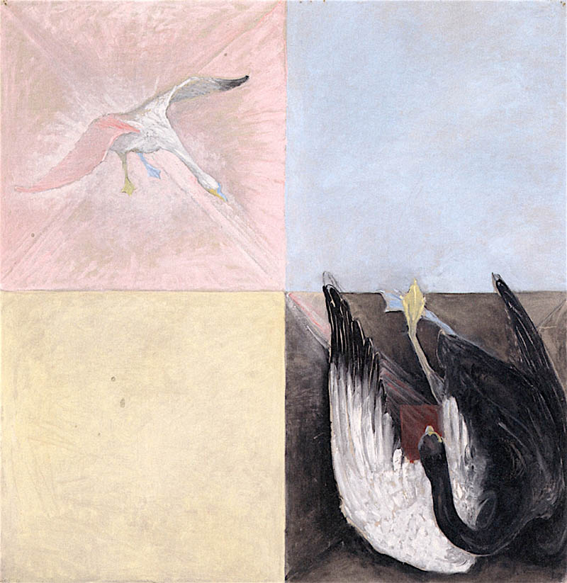 瑞典画家希尔吗·克林特（Hilma af Klint）几何抽象绘画油画作品图片欣赏