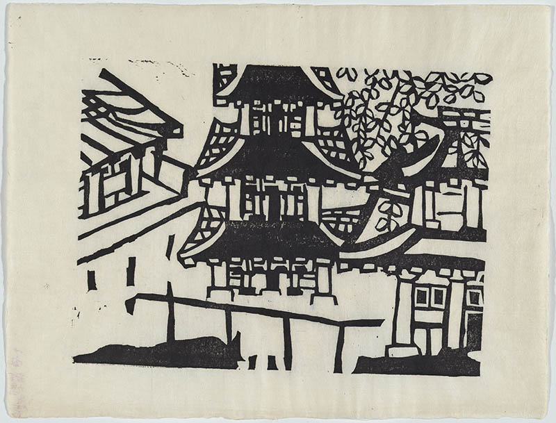 日本画家栋方志功（Munakata Shiko）单色彩色版画绘画图片合集欣赏