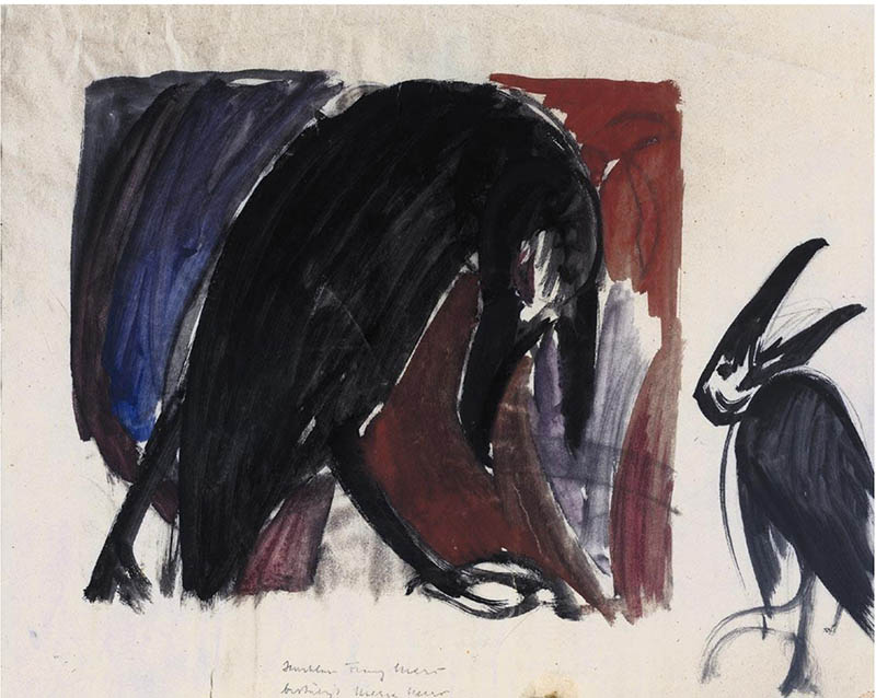 德国画家弗兰茨·马克(Franz Marc)数字绘画、动物油画、版画作品图片合集欣赏