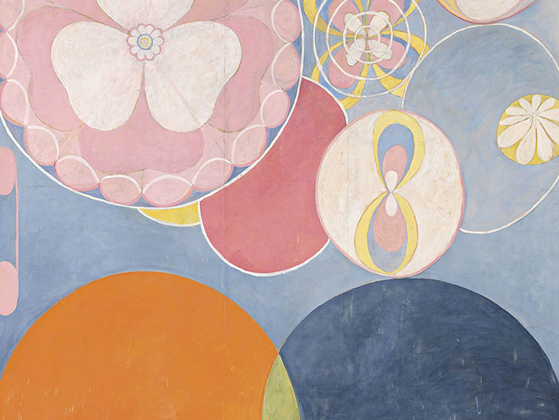 瑞典画家希尔吗·克林特（Hilma af Klint）几何抽象绘画油画作品图片欣赏