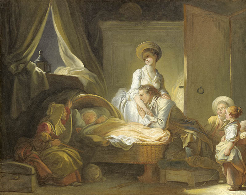 法国画家弗拉戈纳尔(Jean Honore Fragonard)人物油画作品合集欣赏