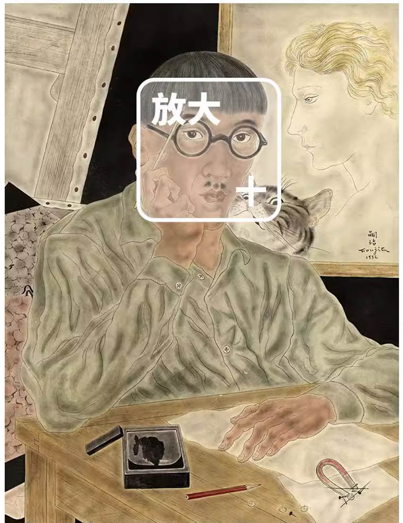 日本画家藤田嗣治高清油画作品合集，人物画临摹素材欣赏