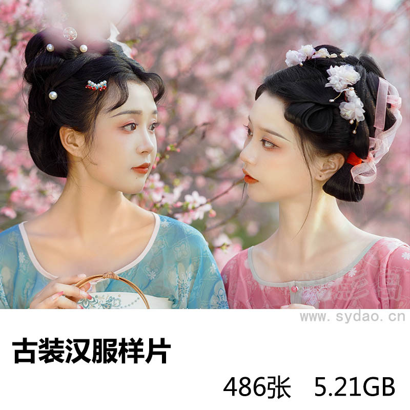 486张影楼古典美女古装古风汉服写真样片图片大全合集