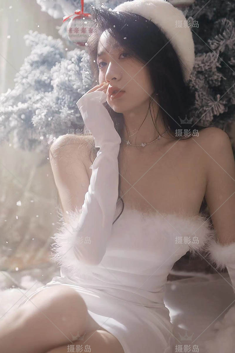 照相馆性感美女圣诞节写真作品样片