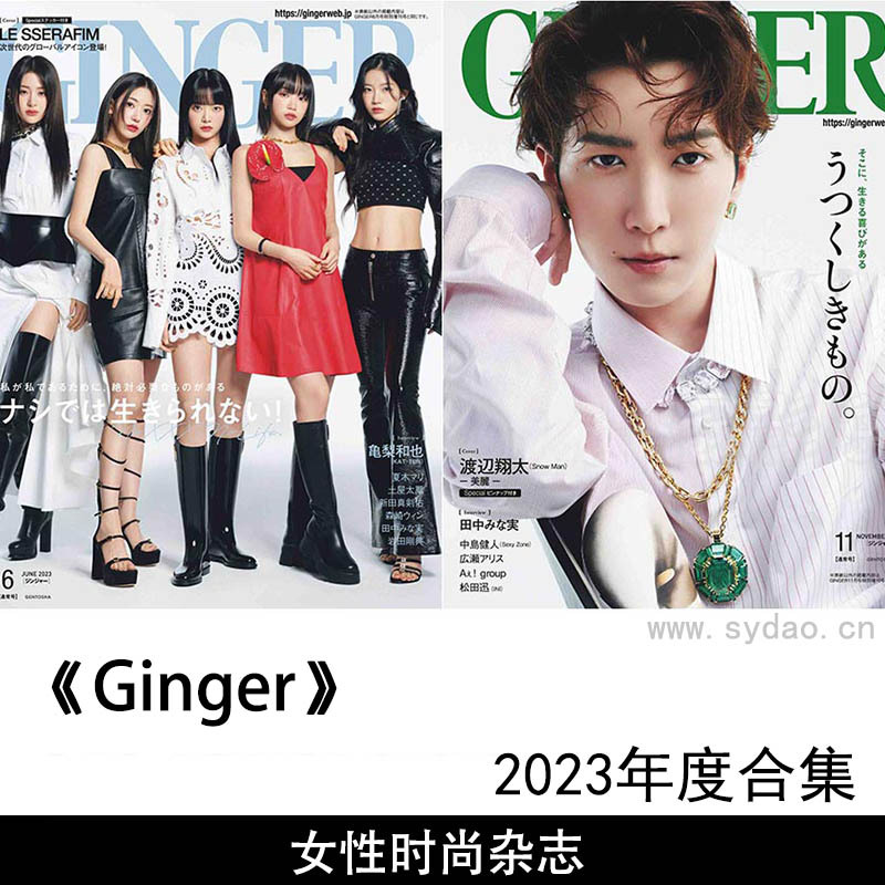 2023年度日本优质高端女性时尚杂志《Ginger》合集
