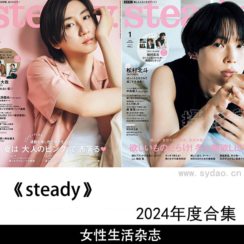 2024年度日本时尚职业女性生活杂志《steady》(ステディ.)全年合集