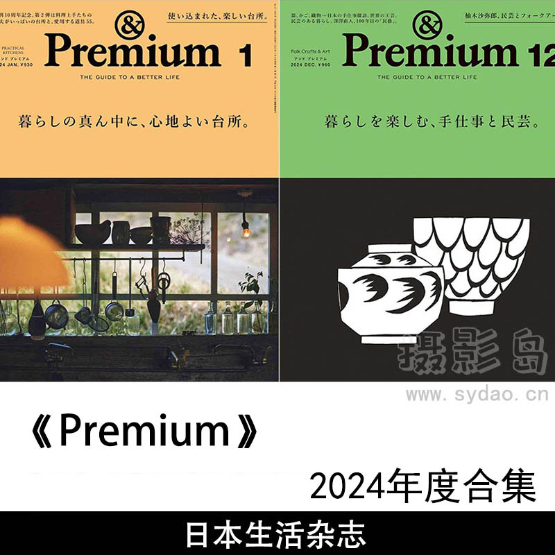 2024年度日本生活指南杂志《＆Premium》(アンドプレミアム)And Premium全年合集