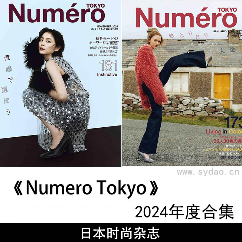 2024年度日本版大都会国际时尚女性杂志日文版《Numero Tokyo》全年合集