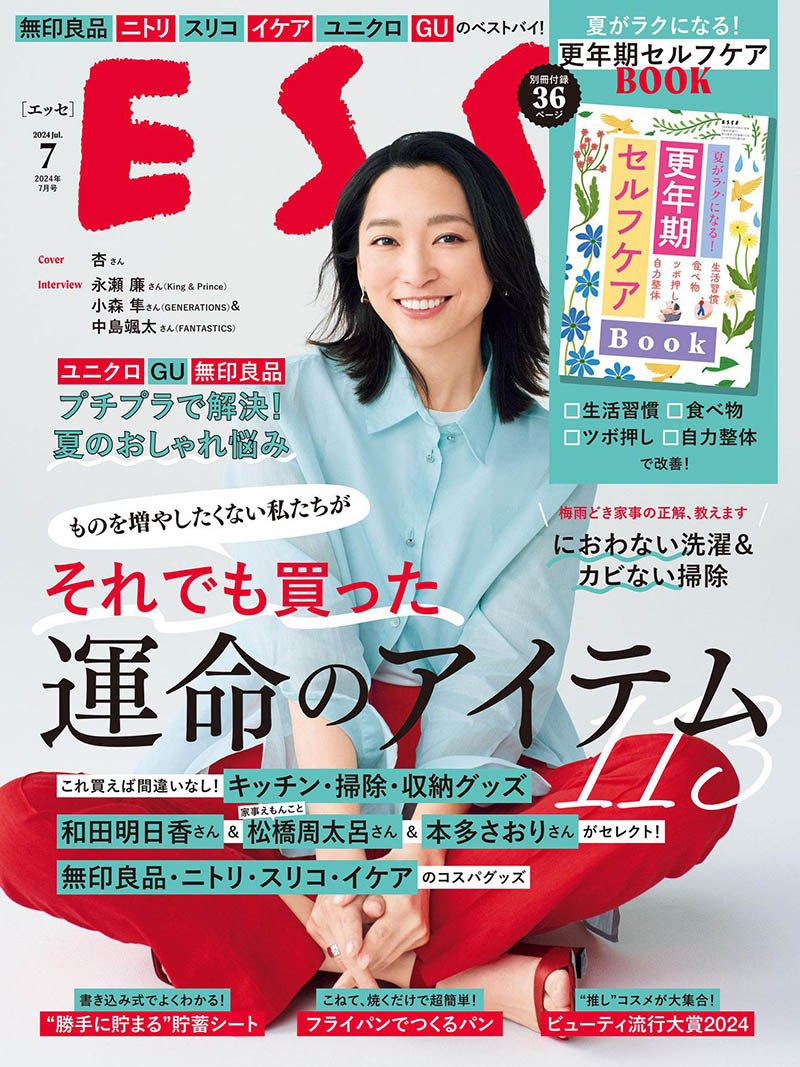 2024年度日本女性生活信息烹饪、室内装饰、收纳、家务、时尚、美容杂志《ESSE(エッセ)》