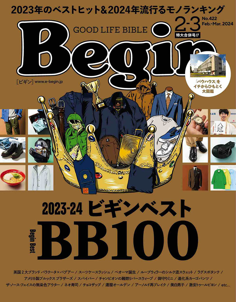 2024年度日本复古男性服装搭配时尚杂志《BEGIN(ビギン)》