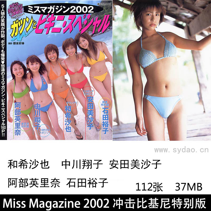 112张日本少女写真杂志ミスマガジン2002 Miss Magazine 2002 冲击比基尼特别版