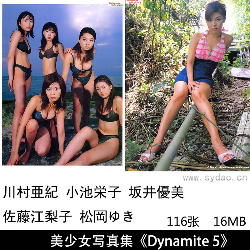 116张日本女演员模特偶像性感泳装内衣少女写真集《Dynamite 5》