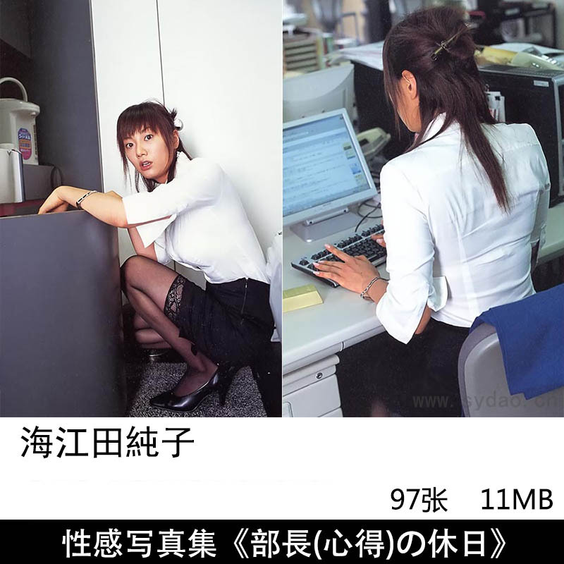 97张日本女星海江田纯子（スマイリブログ）性感写真集《部長(心得)の休日》