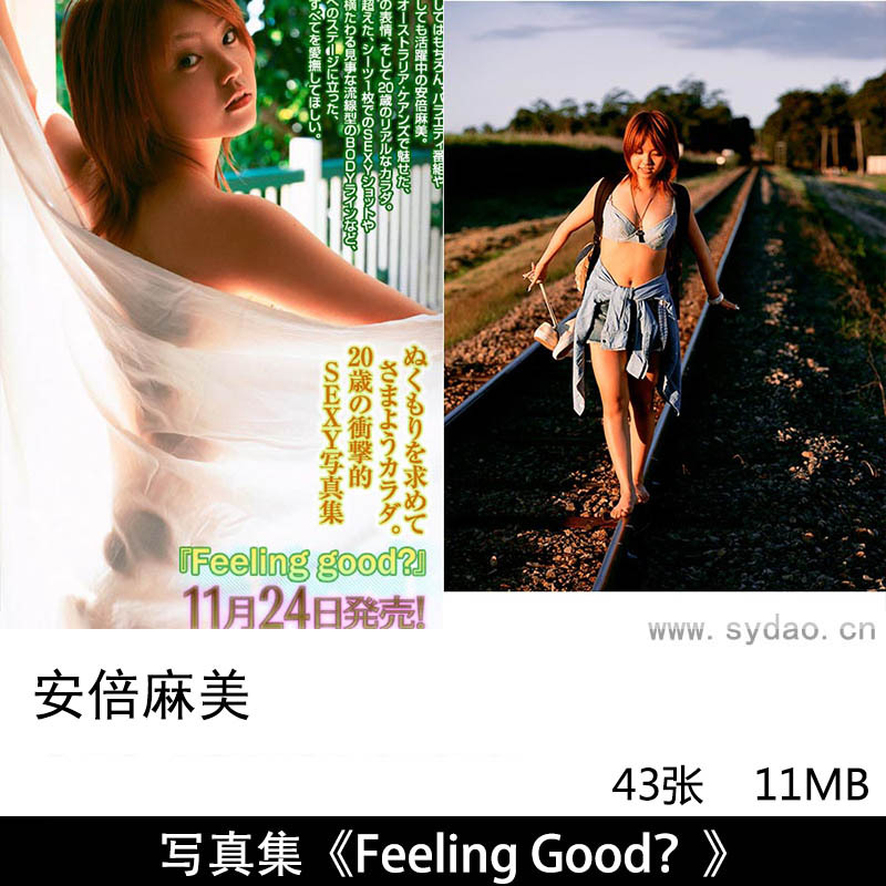 43张日本女歌手安倍麻美（Abe Asami）性感写真集《Feeling Good？》