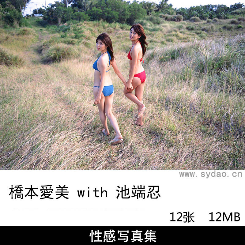 50张日本女星橋本愛实with池端忍性感泳装内衣闺蜜写真集《Love Beauty》