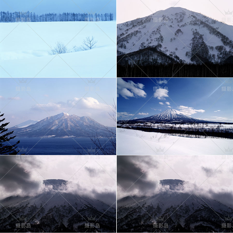 无版权北海道雪景图片大全合集，日本冬季北海道风光可商用图片素材图库