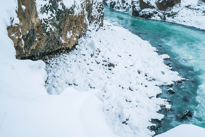 无版冬天瀑布图片大全合集，高清冰雪天河流可商用图片素材图库