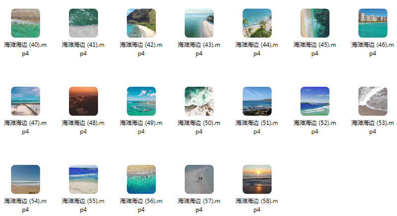可商用无版权4K高清大海视频大全抖音剪辑无水印合集素材