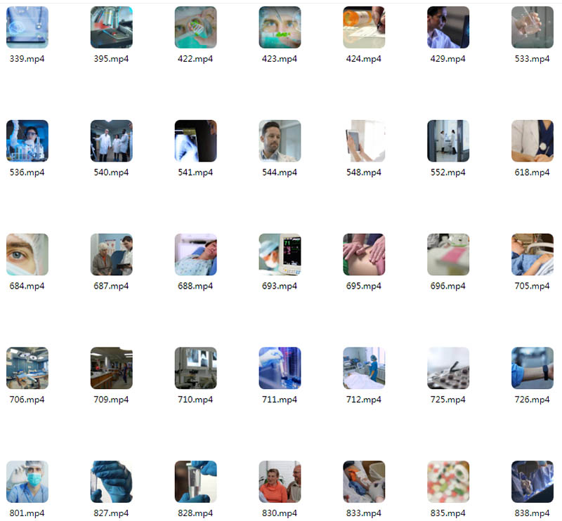 可商用无版权医疗场景、医疗团队视频大全剪辑素材合集
