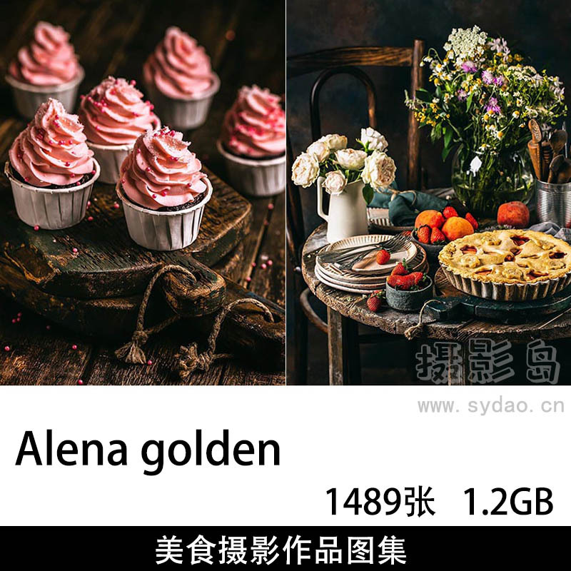 1489张甜品、饮品、蛋糕、西餐等美食摄影作品图片竖图欣赏，美食摄影师Alena golden作品