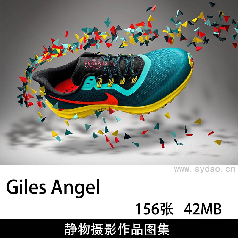 156张创意广告鞋子、自行车、酒类等静物摄影作品欣赏，摄影师Giles Angel作品